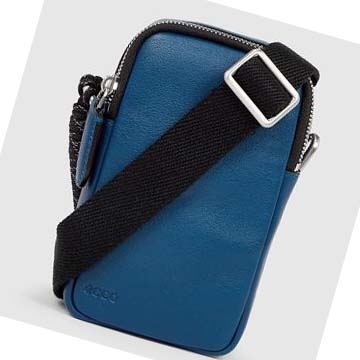 Men's Ecco CERAMIC MIDI Pouches Blue | Canada 757PJJ